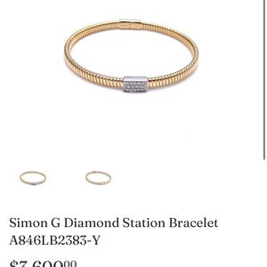 Simon G. Two-Tone Diamond Bracelet